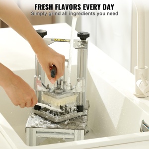 Tocator manual VEVOR pentru chipsuri de cartofi legume fructe lame din otel inoxidabil 14 inch 38 inch tocator comercial pentru betisoare fructe legum - Img 6