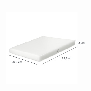Tocator profesional Lacor 60455, polietilena, dimensiuni 33x27x2 cm - Img 2