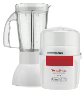 Tocator si Blender Moulinex AR6801, 800 W, 200 g 750 ml, albrosu