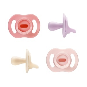 Tommee Tippee Suzete Ultralejere StayPut 0-6 luni Set 4 buc Design din silicon