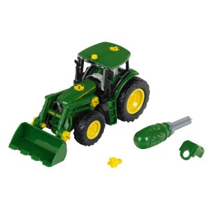 Tractor John Deere 6215 R cu Frontlader si Gegengewicht, 124