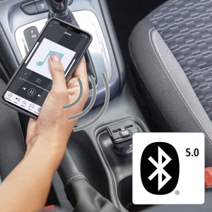 Transmitator FM Bluetooth Hama pentru radio auto cu incarcator auto, sistem hands-free (adaptor auto pentru priza bricheta cu conexiuni pentru microSD, stick USB si QC 3.0 pentru incarcare) argintiu - Img 4