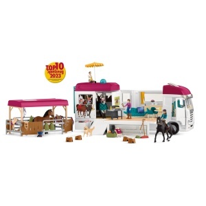 Transportor de cai Schleich Horse Club 42619, 227 piese, cu piscina - Img 2