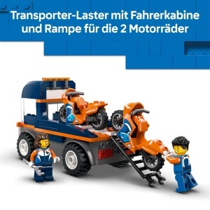 Transportor LEGO City cu Motociclete 60491, 88 piese, pentru copii de la 4 ani - Img 5