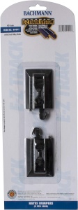 Trenulete Bachmann E-Z Track Hayes Stosnanger, 2 bucati, otel, negru - Img 5