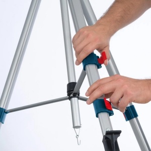 Trepied profesional de constructie Bosch pentru lasere si dispozitive de nivelare BT 250 (inaltime: 97,5-250 cm, filet: 1/4") - Img 6