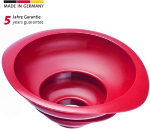 Trichter pentru conserve Westmark, set 2 piese, plastic, rosu, 4.27.5 cm - Img 3