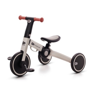Tricicleta Kinderkraft 4TRIKE 3 in 1, pentru copii 1-5 ani, gri