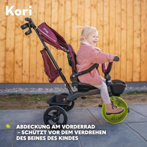 Tricicleta Lionelo Kori pentru copii 15-5 ani cadru din magneziu roti din PU scaun rotativ - Img 6