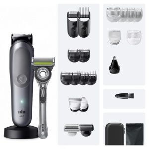 Trimmer Braun Multigroom All-in-One Series 9, 25-in-1, 120 min autonomie, gri - Img 6
