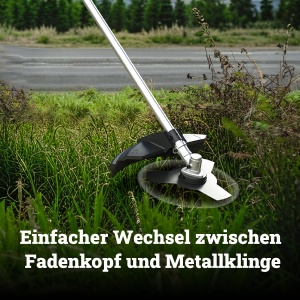 Trimmer cu acumulator WORX WG084E.9, 40V, motor fara perii, 38 cm diametru taiere - Img 3