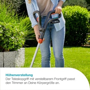 Trimmer de iarba GARDENA EasyCut 2318V, usor, telescopic, cu acumulator - Img 3