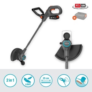 Trimmer de iarba Gardena EasyTrim 25, 18V, 2-in-1, usor si ergonomic - Img 7