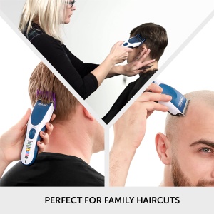 Trimmer de par Wahl Color Pro, fara fir, 8 piepteni, lame din otel carbon - Img 3