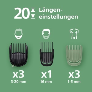 Trimmer electric Philips Multigroom Series 5000, 12 accesorii, 20 lungimi, acumulator 120 min - Img 3