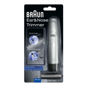 Trimmer pentru urechi si nas Braun EN10, Doppelklingen, 60 min autonomie, gri