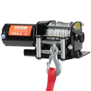 Troliu electric VEVOR P3000-1A 12V 1361 kg cablu din otel IP55 telecomanda - Img 11