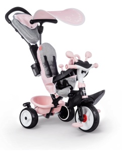 Trotineta 3-in-1 Smoby Baby Driver Plus Rosa, pentru copii de la 10 luni - Img 2