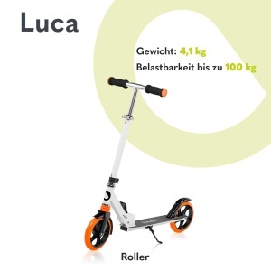 Trotineta pliabila Lionelo Luca roti 200 mm amortizare socuri greutate maxima 100 kg - Img 2