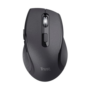 Trust Sura Mouse Wireless pentru laptop/PC/Mac, 800-1200 DPI, 6 butoane, raza de actiune wireless de 10 metri, senzor optic, micro receptor USB, mouse wireless pentru dreptaci, Windows Dell MacBook, negru - Img 12