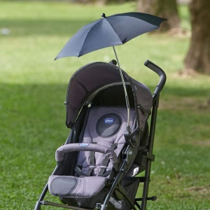 Umbrela universala pentru carucior Chicco - UV 50, neagra - Img 2