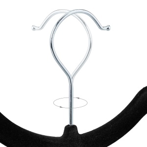 Umeras cu catifea Relaxdays, set 50 bucati, rutschfest, negru, dimensiuni 42,5 cm - Img 5