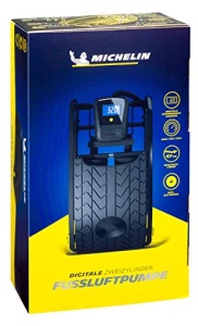 Umflare MICHELIN cu 2 cilindri cu manometru digital - Precis pana la 7 bari, ideal pentru anvelope auto si biciclete, bile si multe altele, banda de rulare antiderapanta, calitate robusta, inclusiv adaptor - Img 6