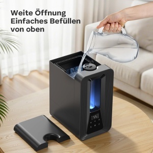 Umidificator AROEVE 5L cu Aroma Diffuser, 300 mlh, 25 dB, Nocturn - Img 7