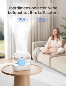 Umidificator Dreo 4L Cool Mist cu Difuzor de Ulei si Lumina de Noapte 36H Autonomie - Img 3