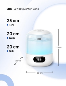 Umidificator DREO cu Wi-Fi, 3L, 30 ore autonomie, lumina RGB - Img 10