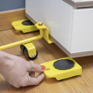 Unealta de ridicat si transport InnovaGoods Hebe, 200 kg, ergonomica, galben-negru - Img 4