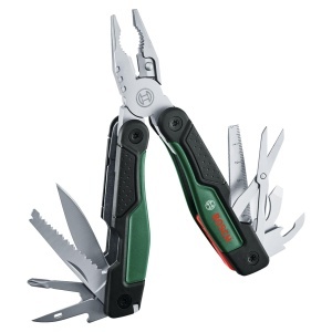 Unealta multifunctionala 16-in-1 Bosch, otel inoxidabil, maner Softgrip, cu husa