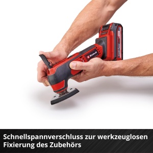 Unealta multifunctionala Einhell TE-MG 181 Li-Solo 18V schimb rapid accesorii vibratii reduse - Img 7