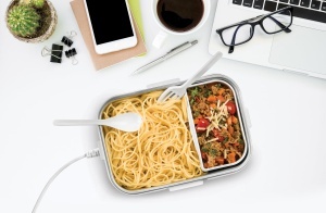 Unold 58850 Lunchbox Electrica 15L Alb Container Detasabil Inox - Img 5