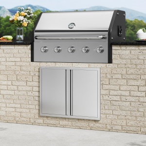 Usa de acces pentru exterior VEVOR BH-010, din otel inoxidabil, 787 x 609 mm - Img 8