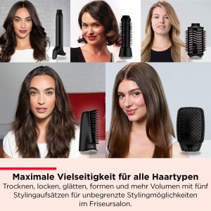 Uscator de par 5-in-1 Revlon RVDR5370, cu 5 capete interschimbabile, pentru volum si coafuri diverse - Img 3