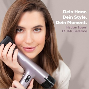 Uscator de par Beurer HC 100 Excellence, uscator de par cu motor digital puternic, se usuca cu pana la 20% mai repede, greutate redusa, deosebit de silentioasa, functie ionica pentru par stralucitor, inclusiv difuzor de volum - Img 7