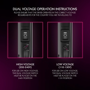 Uscator de par calatorie Wahl, 1000W, pliabil, negru, 296g - Img 5