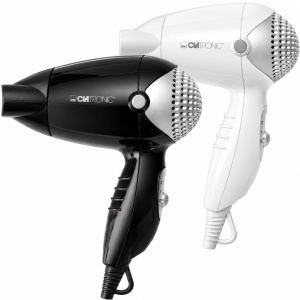 Uscator de par Clatronic HT 3393, 1200W, 2 trepte de temperatura, compact, negru sau alb