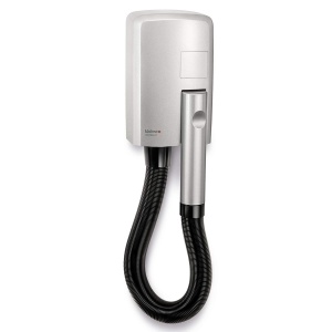Uscator de par cu tub Valera Hotello 1200W, argintiu, montare pe perete
