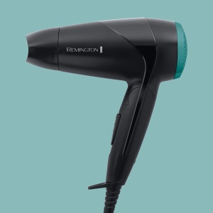 Uscator de par Remington [mic, pliabil si puternic] On The Go (2000 W, reglare a tensiunii la nivel mondial 120/220-240V, duza de coafare si difuzor, 2 setari combinate de incalzire si suflanta) Uscator de par de calatorie D1500 - Img 6