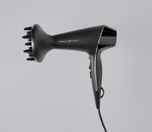 Uscator de par Remington Professional Ion [2400W, 150km/h, 3 accesorii de coafat] Proluxe (tehnologie OPTIheat pentru rezultate de coafare de lunga durata, ingrijire ionica - anti-incretire, motor AC de lunga durata) AC9140B - Img 6