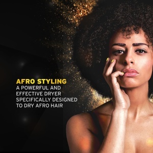 Uscator de par WAHL PowerPik 2 Negru 1500W Anti-Frizz pentru par afro - Img 3