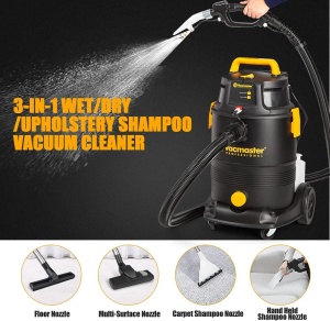 Vacmaster VK1330PWR 1300W 30L 3-in-1 Aspirator de spalat 3 in 1 Aspirator uscat umed cu design cu rezervor dublu Curatator de podea pentru pardoseli dure Covoare, masina de curatat covoare - Img 3