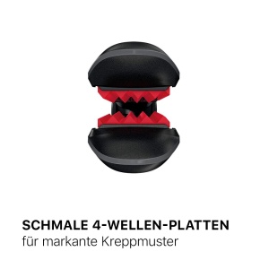 Valera, Swiss'X Frise 101.04, creponat si fier ondulat, dispozitiv ceramic profesional, varfuri termoizolante, buton de pornire/oprire, cablu de 3 m, 230degC, negru - Img 3