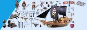 Vapor pirat PLAYMOBIL 71530, 137 piese, accesoriu pentru copii de la 4 ani - Img 8