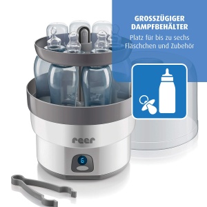 Vaporizator mare Reer VapoMax, spatiu pentru 6 flacoane si accesorii, alb/antracit, 1 bucata (1 pachet) - Img 4