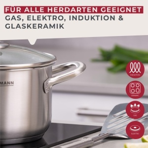 Vas de gatit Fackelmann 20 cm, inox, 3l, cu manere ergonomice - Img 7