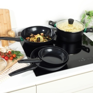 Vas de gatit Russell Hobbs RH03266EU7 28cm Verde cu capac, antiaderent ceramic - Img 4