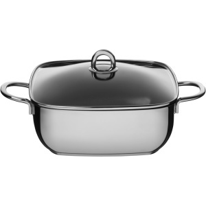 Vase de gatit Silit Brater cu capac, 29 x 29 x 10 cm, inox, antiaderent